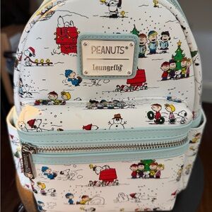 LOUNGEFLY Peanuts Happy Holidays Mini Backpack